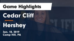 Cedar Cliff  vs Hershey  Game Highlights - Jan. 18, 2019