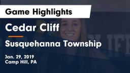 Cedar Cliff  vs Susquehanna Township  Game Highlights - Jan. 29, 2019