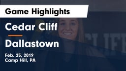 Cedar Cliff  vs Dallastown  Game Highlights - Feb. 25, 2019