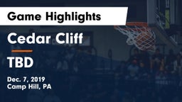 Cedar Cliff  vs TBD Game Highlights - Dec. 7, 2019