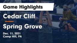 Cedar Cliff  vs Spring Grove  Game Highlights - Dec. 11, 2021