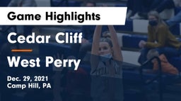 Cedar Cliff  vs West Perry  Game Highlights - Dec. 29, 2021