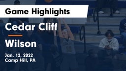 Cedar Cliff  vs Wilson  Game Highlights - Jan. 12, 2022
