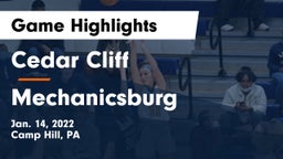 Cedar Cliff  vs Mechanicsburg  Game Highlights - Jan. 14, 2022