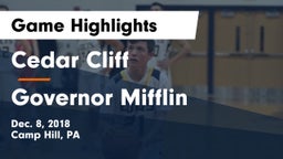 Cedar Cliff  vs Governor Mifflin  Game Highlights - Dec. 8, 2018
