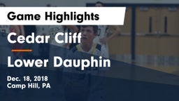 Cedar Cliff  vs Lower Dauphin  Game Highlights - Dec. 18, 2018