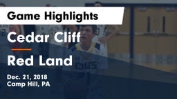 Cedar Cliff  vs Red Land  Game Highlights - Dec. 21, 2018