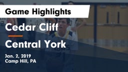Cedar Cliff  vs Central York  Game Highlights - Jan. 2, 2019
