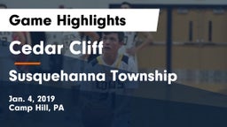 Cedar Cliff  vs Susquehanna Township  Game Highlights - Jan. 4, 2019