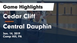Cedar Cliff  vs Central Dauphin  Game Highlights - Jan. 14, 2019