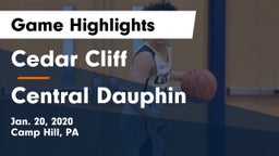 Cedar Cliff  vs Central Dauphin  Game Highlights - Jan. 20, 2020