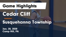 Cedar Cliff  vs Susquehanna Township  Game Highlights - Jan. 28, 2020