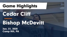 Cedar Cliff  vs Bishop McDevitt  Game Highlights - Jan. 31, 2020