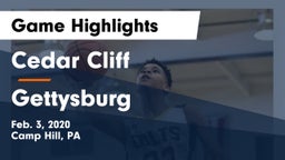 Cedar Cliff  vs Gettysburg  Game Highlights - Feb. 3, 2020
