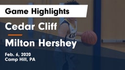 Cedar Cliff  vs Milton Hershey  Game Highlights - Feb. 6, 2020