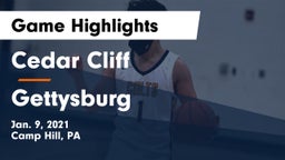 Cedar Cliff  vs Gettysburg  Game Highlights - Jan. 9, 2021