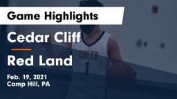 Cedar Cliff  vs Red Land  Game Highlights - Feb. 19, 2021