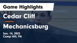 Cedar Cliff  vs Mechanicsburg  Game Highlights - Jan. 14, 2022
