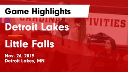 Detroit Lakes  vs Little Falls Game Highlights - Nov. 26, 2019