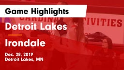 Detroit Lakes  vs Irondale  Game Highlights - Dec. 28, 2019