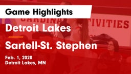 Detroit Lakes  vs Sartell-St. Stephen  Game Highlights - Feb. 1, 2020