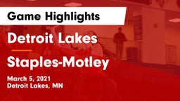 Detroit Lakes  vs Staples-Motley  Game Highlights - March 5, 2021