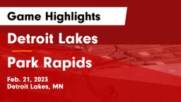 Detroit Lakes  vs Park Rapids  Game Highlights - Feb. 21, 2023