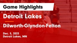 Detroit Lakes  vs Dilworth-Glyndon-Felton  Game Highlights - Dec. 5, 2023