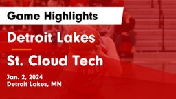 Detroit Lakes  vs St. Cloud Tech Game Highlights - Jan. 2, 2024