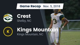 Recap: Crest  vs. Kings Mountain  2018