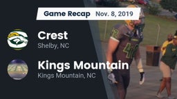 Recap: Crest  vs. Kings Mountain  2019