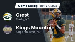 Recap: Crest  vs. Kings Mountain  2023