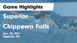 Superior  vs Chippewa Falls  Game Highlights - Jan. 18, 2021
