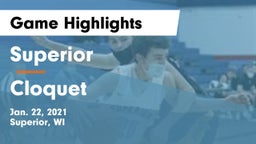 Superior  vs Cloquet  Game Highlights - Jan. 22, 2021
