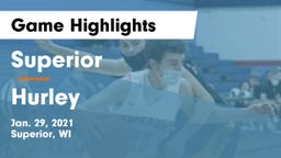 Superior  vs Hurley  Game Highlights - Jan. 29, 2021