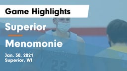 Superior  vs Menomonie  Game Highlights - Jan. 30, 2021