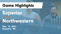 Superior  vs Northwestern  Game Highlights - Dec. 14, 2021