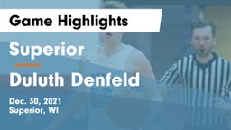 Superior  vs Duluth Denfeld  Game Highlights - Dec. 30, 2021