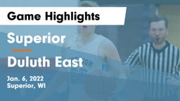 Superior  vs Duluth East  Game Highlights - Jan. 6, 2022