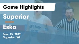 Superior  vs Esko  Game Highlights - Jan. 13, 2022