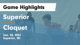 Superior  vs Cloquet  Game Highlights - Jan. 28, 2022