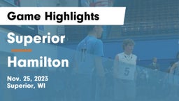 Superior  vs Hamilton  Game Highlights - Nov. 25, 2023