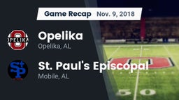 Recap: Opelika  vs. St. Paul's Episcopal  2018