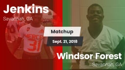 Matchup: Jenkins  vs. Windsor Forest  2018