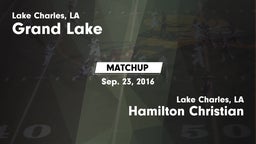 Matchup: Grand Lake High vs. Hamilton Christian  2016