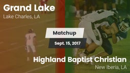 Matchup: Grand Lake High vs. Highland Baptist Christian  2017