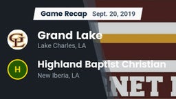Recap: Grand Lake  vs. Highland Baptist Christian  2019