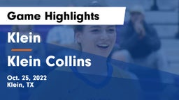 Klein  vs Klein Collins  Game Highlights - Oct. 25, 2022