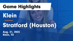 Klein  vs Stratford  (Houston) Game Highlights - Aug. 31, 2023