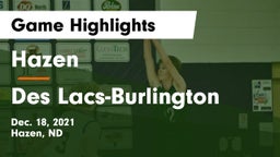 Hazen  vs Des Lacs-Burlington  Game Highlights - Dec. 18, 2021